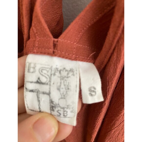 Stephan Schneider Rust Terracotta Draped Dress – (Size S) - Picture 6 of 9